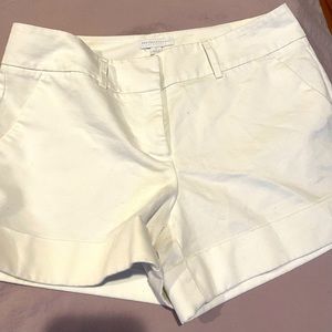 New York & company white shorts size 10